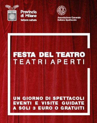 Locandina della Festa del Teatro a Milano